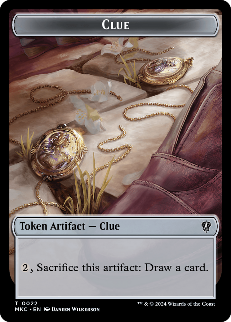 Clue // Insect (0017) Double-Sided Token [Murders at Karlov Manor Commander Tokens] | Gaming Infinity