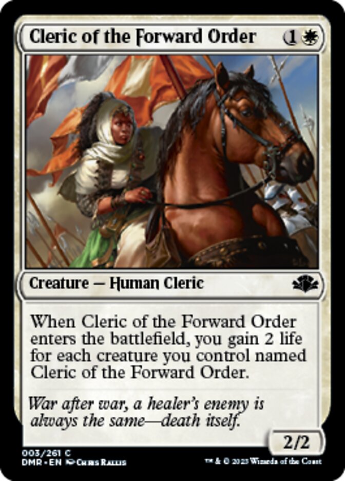 Cleric of the Forward Order [Dominaria Remastered] | Gaming Infinity