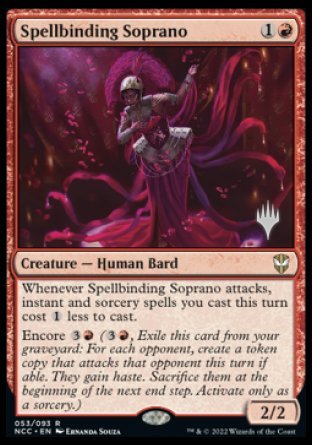 Spellbinding Soprano (Promo Pack) [Streets of New Capenna Commander Promos] | Gaming Infinity