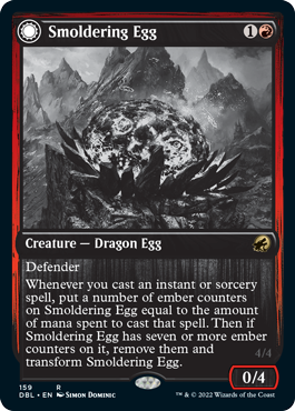 Smoldering Egg // Ashmouth Dragon [Innistrad: Double Feature] | Gaming Infinity