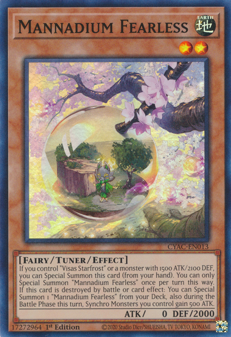 Mannadium Fearless [CYAC-EN013] Super Rare | Gaming Infinity