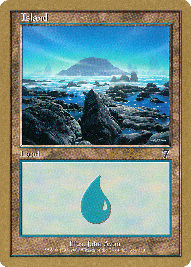 Island (ab334) (Alex Borteh) [World Championship Decks 2001] | Gaming Infinity