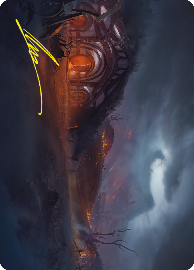 Field of Ruin Art Card (Gold-Stamped Signature) [The Lord of the Rings: Tales of Middle-earth Art Series] | Gaming Infinity