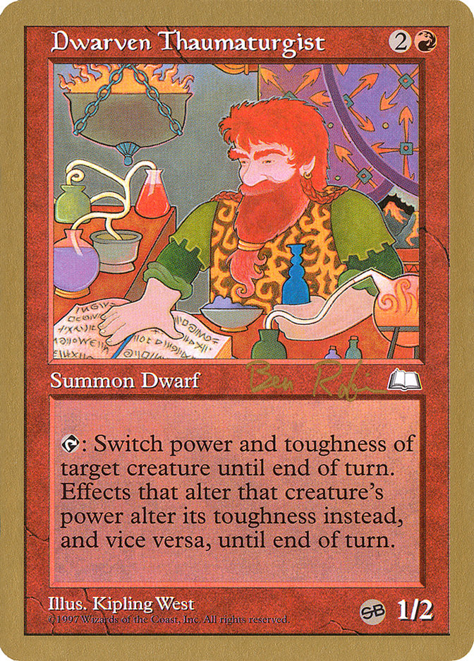 Dwarven Thaumaturgist (Ben Rubin) (SB) [World Championship Decks 1998] | Gaming Infinity