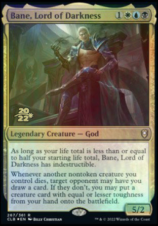 Bane, Lord of Darkness [Commander Legends: Battle for Baldur's Gate Prerelease Promos] | Gaming Infinity