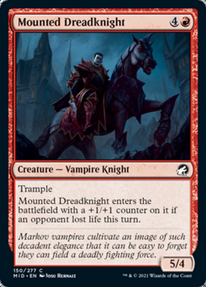 Mounted Dreadknight [Innistrad: Midnight Hunt] | Gaming Infinity