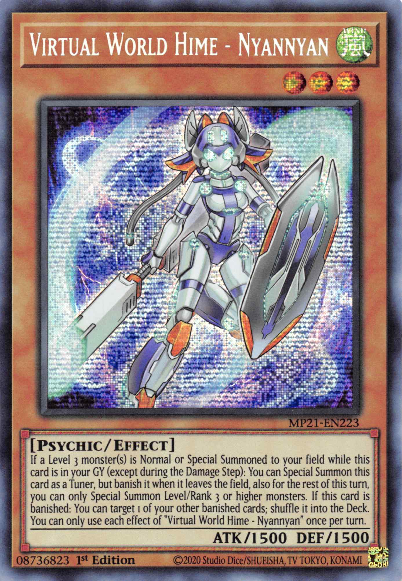 Virtual World Hime - Nyannyan [MP21-EN223] Prismatic Secret Rare | Gaming Infinity