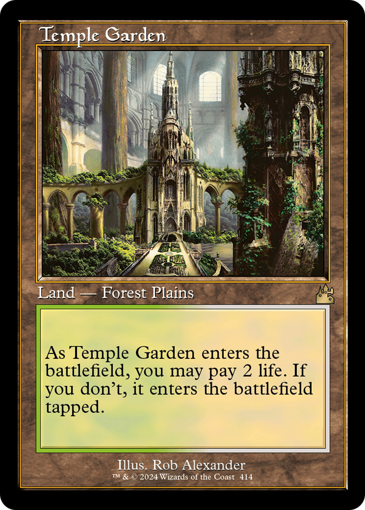 Temple Garden (Retro) [Ravnica Remastered] | Gaming Infinity