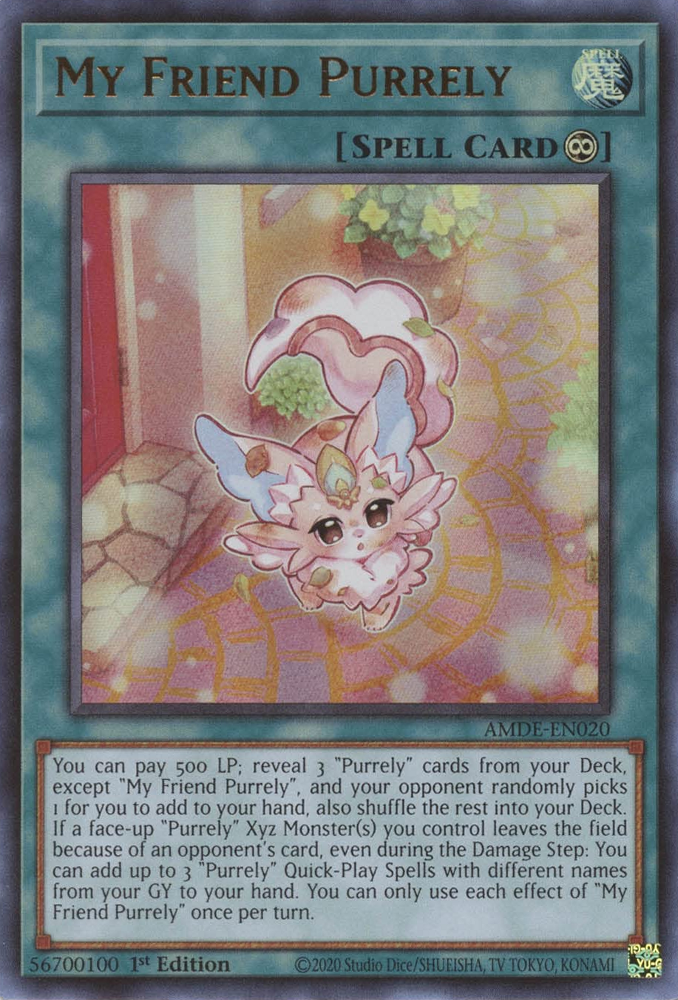 My Friend Purrely [AMDE-EN020] Ultra Rare | Gaming Infinity