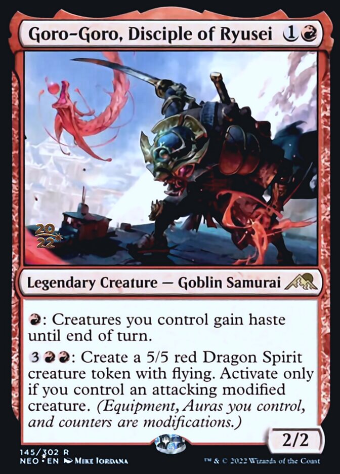 Goro-Goro, Disciple of Ryusei [Kamigawa: Neon Dynasty Prerelease Promos] | Gaming Infinity