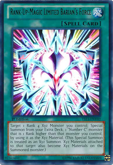 Rank-Up-Magic Limited Barian's Force [YS13-ENV02] Ultra Rare | Gaming Infinity