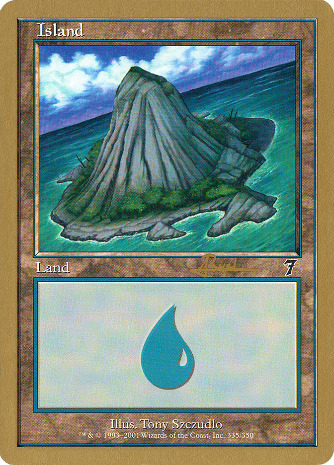 Island (ar335) (Antoine Ruel) [World Championship Decks 2001] | Gaming Infinity