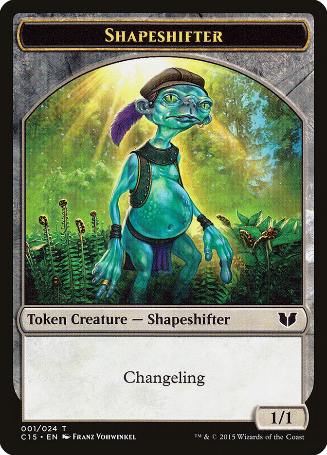 Elemental Shaman // Shapeshifter Double-Sided Token [Commander 2015 Tokens] | Gaming Infinity