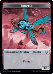 Thopter // Beast Double-Sided Token [March of the Machine Commander Tokens] | Gaming Infinity