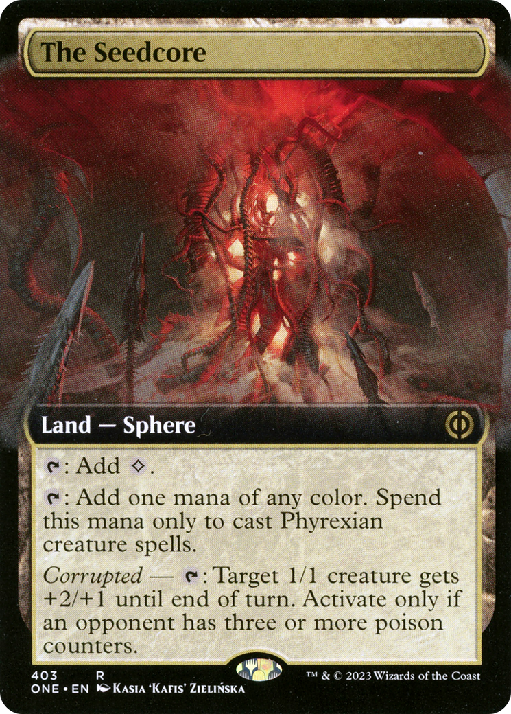 The Seedcore (Extended Art) [Phyrexia: All Will Be One] | Gaming Infinity