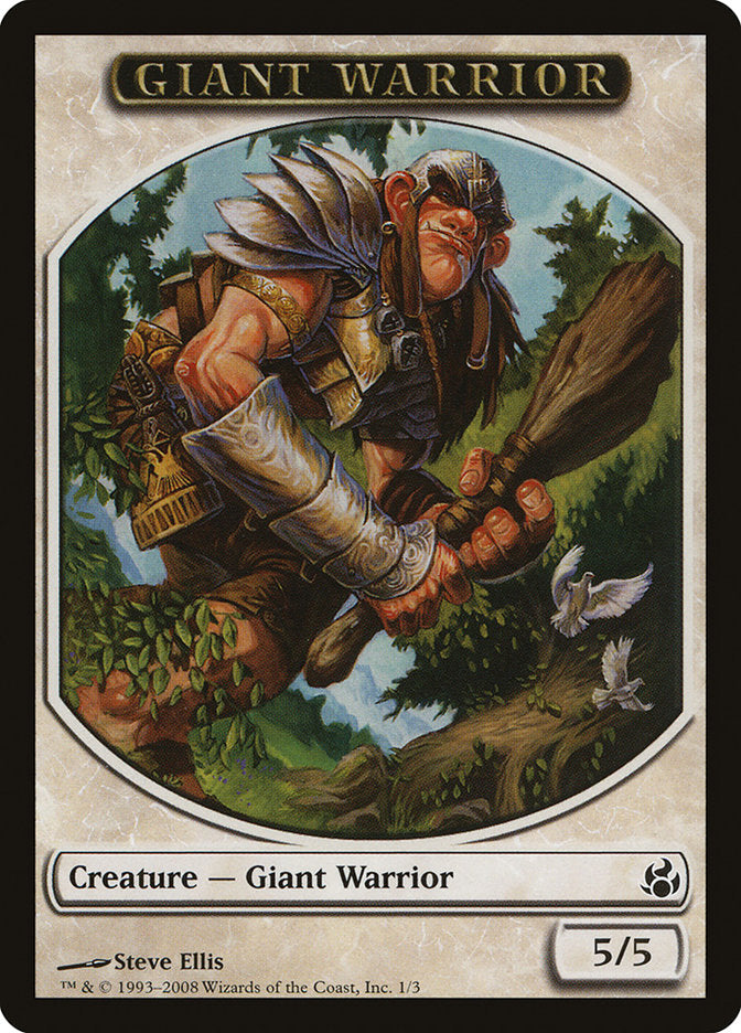 Giant Warrior [Morningtide Tokens] | Gaming Infinity