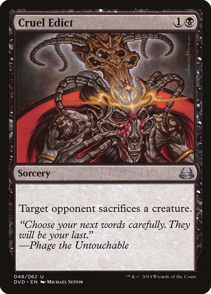 Cruel Edict (Divine vs. Demonic) [Duel Decks Anthology] | Gaming Infinity