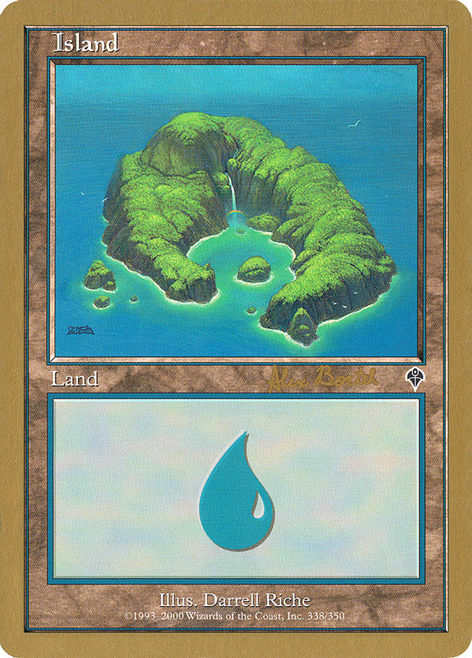 Island (ab338) (Alex Borteh) [World Championship Decks 2001] | Gaming Infinity