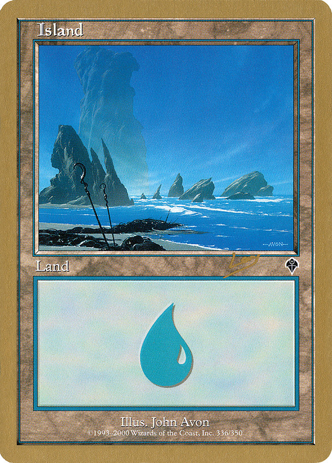 Island (rl336) (Raphael Levy) [World Championship Decks 2002] | Gaming Infinity