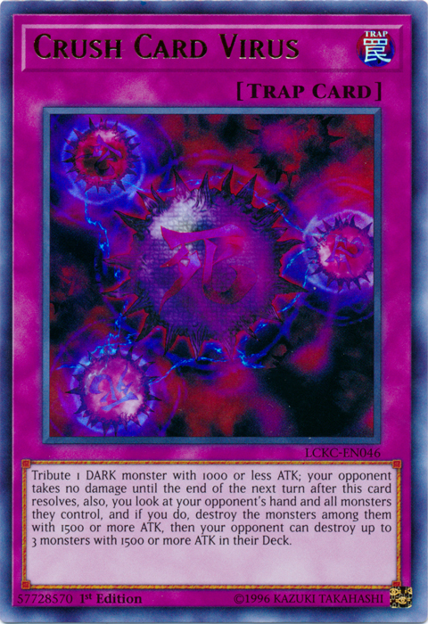 Crush Card Virus (Version 2) [LCKC-EN046] Ultra Rare | Gaming Infinity