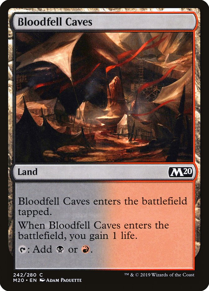 Bloodfell Caves [Core Set 2020] | Gaming Infinity