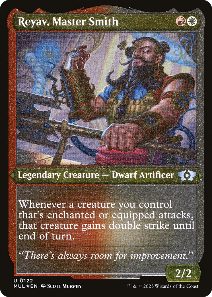 Reyav, Master Smith (Foil Etched) [Multiverse Legends] | Gaming Infinity