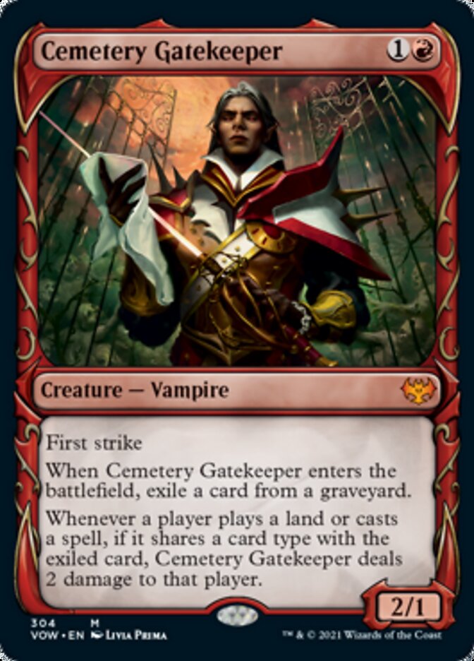 Cemetery Gatekeeper (Showcase Fang Frame) [Innistrad: Crimson Vow] | Gaming Infinity