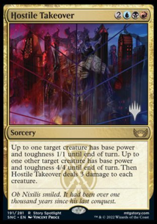 Hostile Takeover (Promo Pack) [Streets of New Capenna Promos] | Gaming Infinity