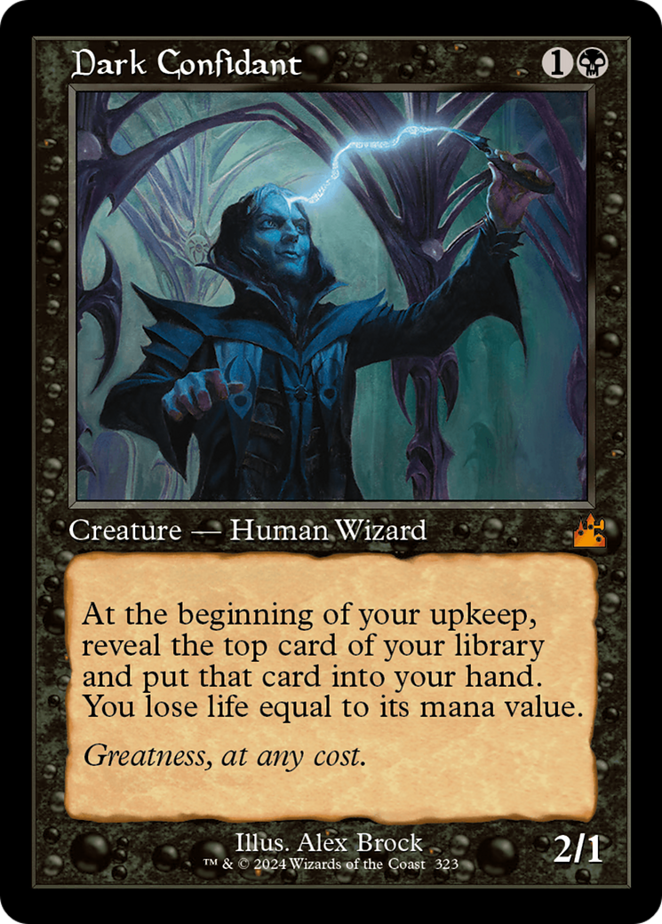 Dark Confidant (Retro Frame) [Ravnica Remastered] | Gaming Infinity