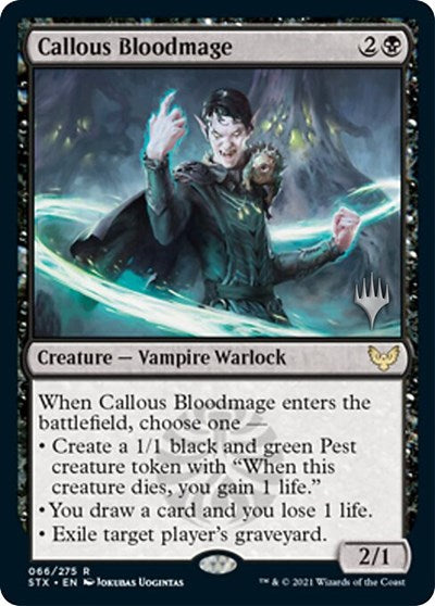 Callous Bloodmage (Promo Pack) [Strixhaven: School of Mages Promos] | Gaming Infinity