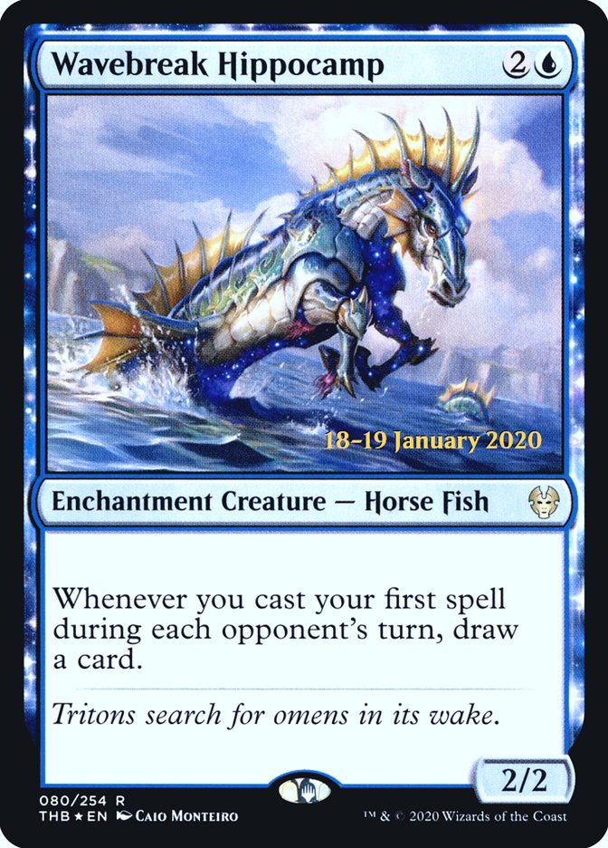 Wavebreak Hippocamp [Theros Beyond Death Prerelease Promos] | Gaming Infinity