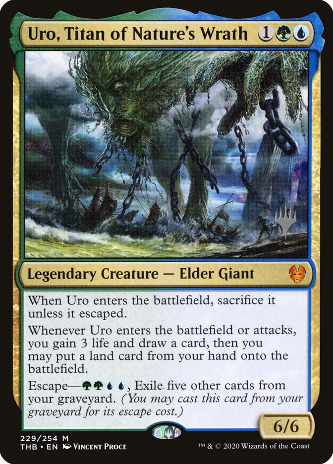 Uro, Titan of Nature's Wrath (Promo Pack) [Theros Beyond Death Promos] | Gaming Infinity