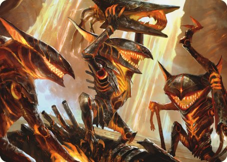 Gleeful Demolition Art Card [Phyrexia: All Will Be One Art Series] | Gaming Infinity