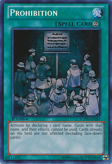 Prohibition [LCYW-EN267] Secret Rare | Gaming Infinity