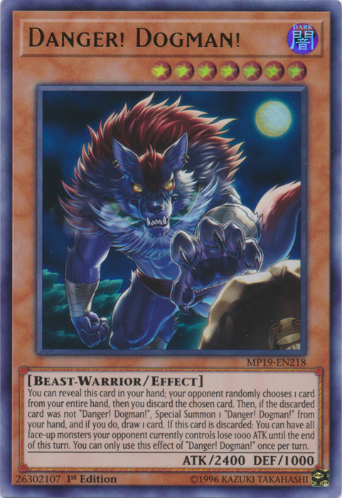 Danger! Dogman! [MP19-EN218] Ultra Rare | Gaming Infinity