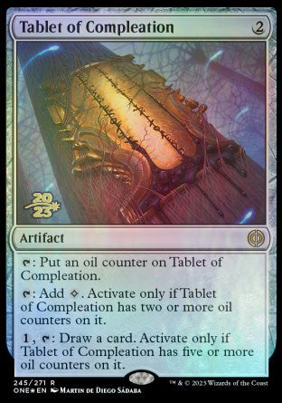 Tablet of Compleation [Phyrexia: All Will Be One Prerelease Promos] | Gaming Infinity