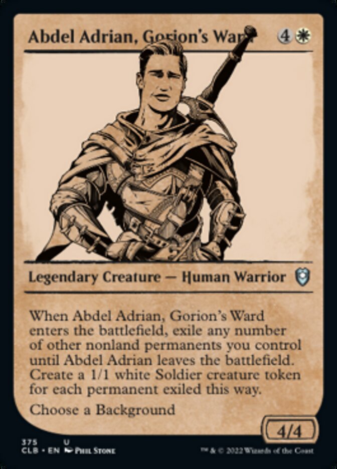 Abdel Adrian, Gorion's Ward (Showcase) [Commander Legends: Battle for Baldur's Gate] | Gaming Infinity