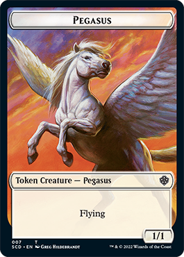 Pegasus // Thopter Double-Sided Token [Starter Commander Decks] | Gaming Infinity