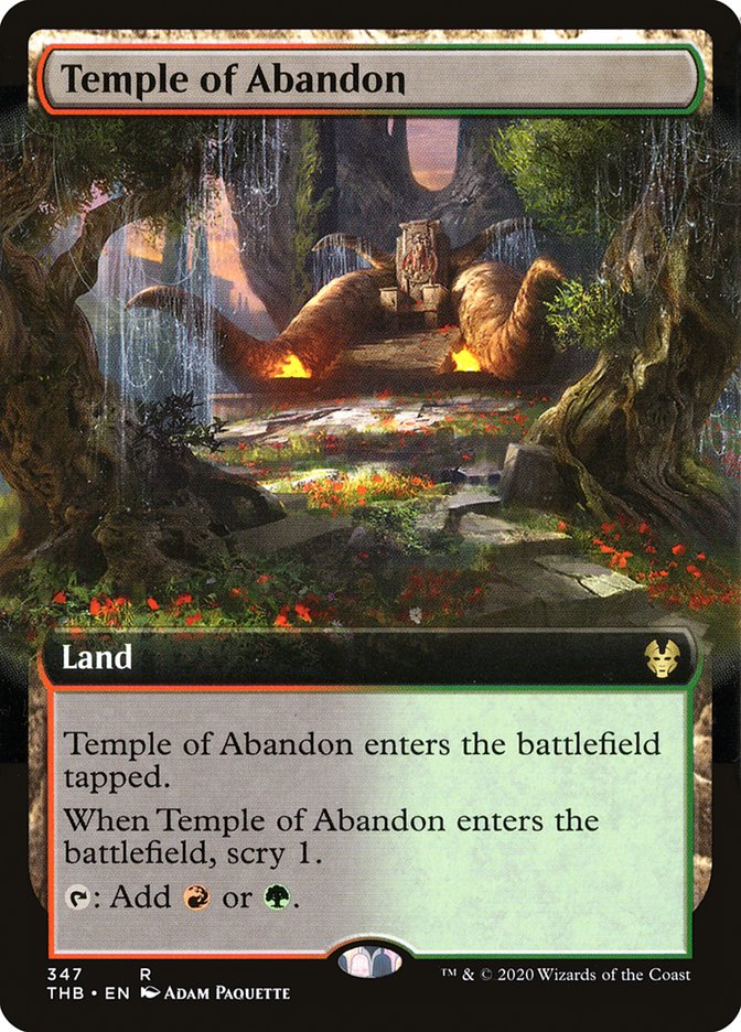 Temple of Abandon (Extended Art) [Theros Beyond Death] | Gaming Infinity