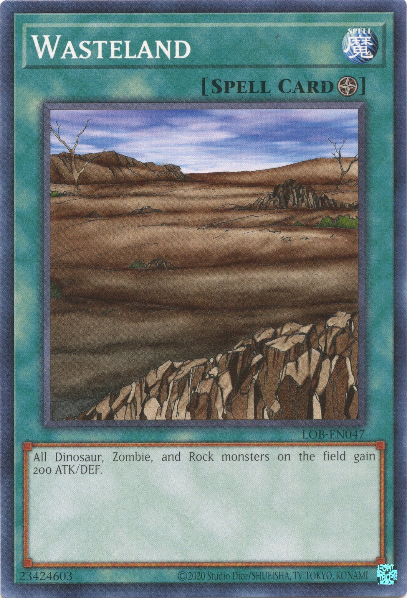 Wasteland (25th Anniversary) [LOB-EN047] Common | Gaming Infinity