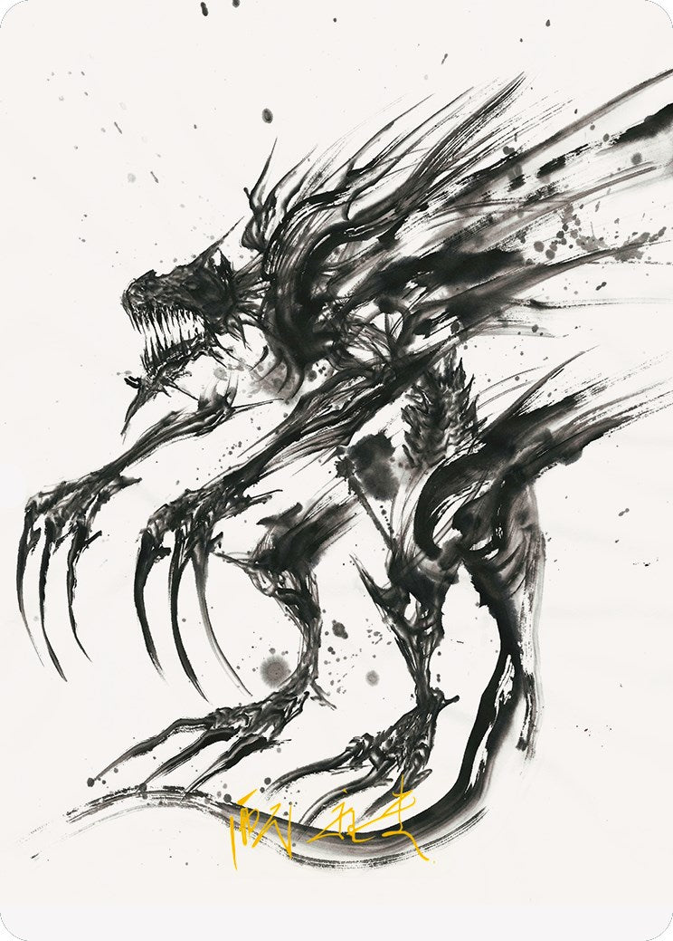 Phyrexian Obliterator Art Card (Gold-Stamped Signature) [Phyrexia: All Will Be One Art Series] | Gaming Infinity