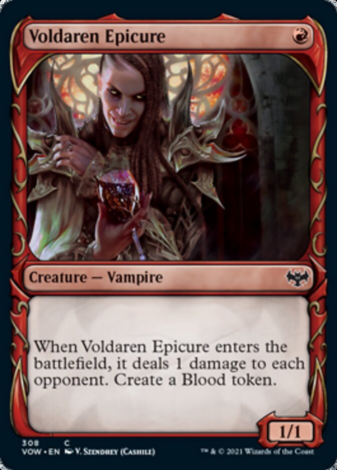 Voldaren Epicure (Showcase Fang Frame) [Innistrad: Crimson Vow] | Gaming Infinity