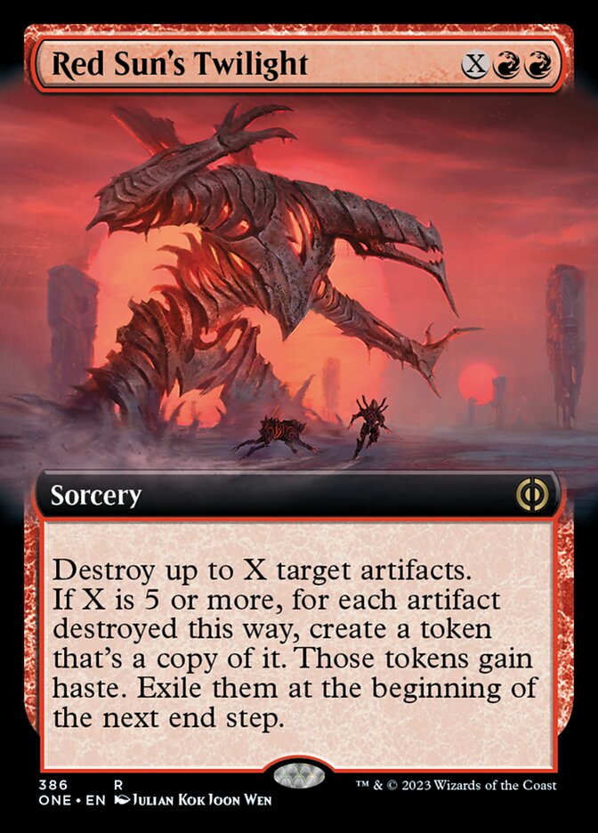 Red Sun's Twilight (Extended Art) [Phyrexia: All Will Be One] | Gaming Infinity