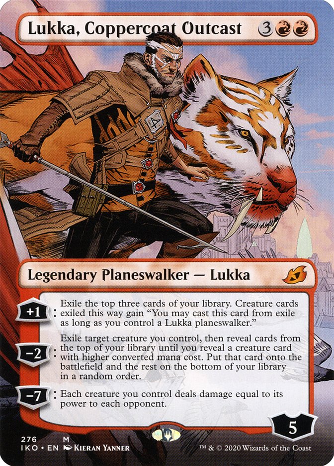 Lukka, Coppercoat Outcast (Borderless) [Ikoria: Lair of Behemoths] | Gaming Infinity