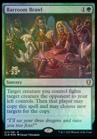 Barroom Brawl [Commander Legends: Battle for Baldur's Gate Prerelease Promos] | Gaming Infinity