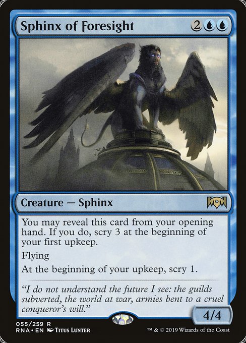 Sphinx of Foresight [Ravnica Allegiance] | Gaming Infinity