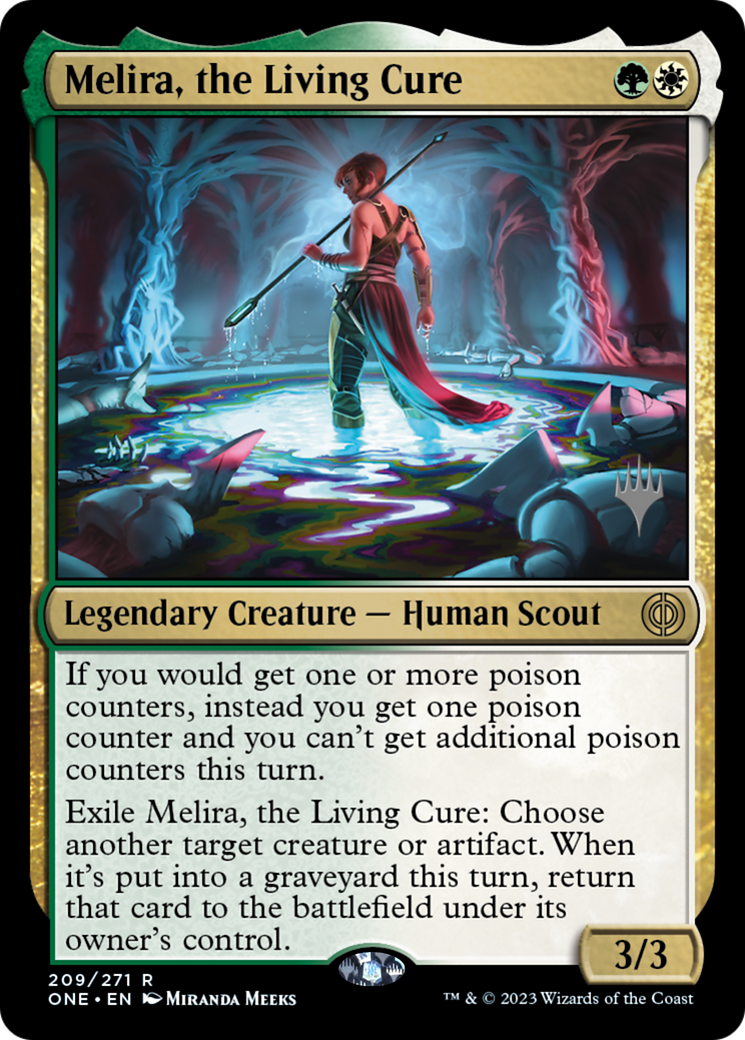 Melira, the Living Cure (Promo Pack) [Phyrexia: All Will Be One Promos] | Gaming Infinity