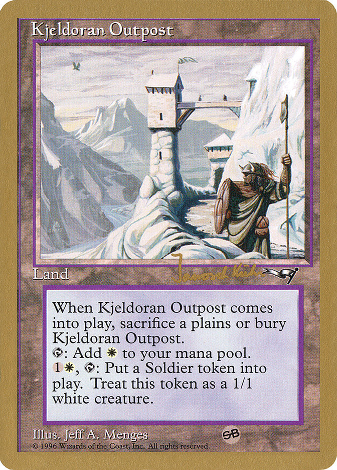 Kjeldoran Outpost (Janosch Kuhn) [World Championship Decks 1997] | Gaming Infinity