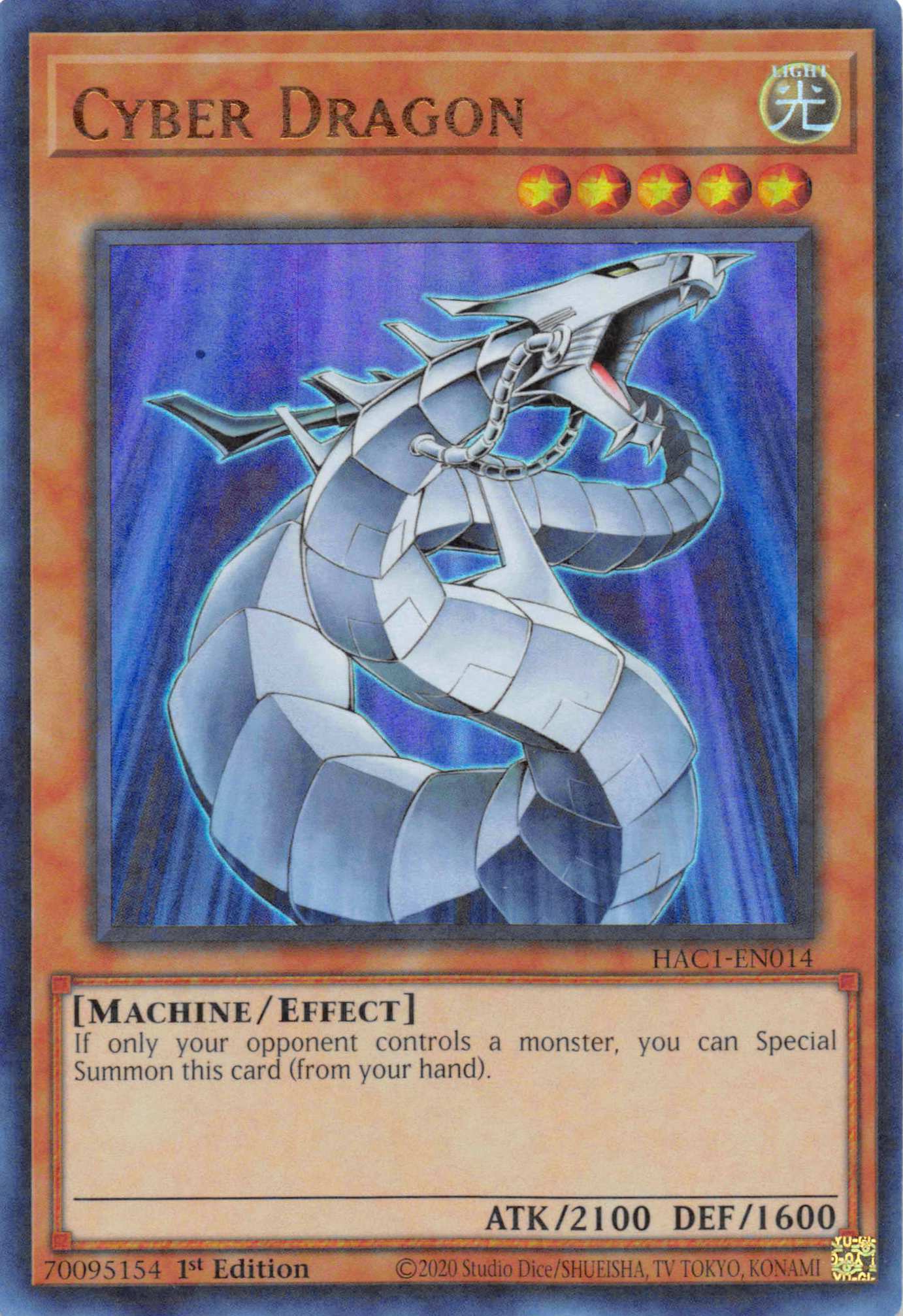 Cyber Dragon (Duel Terminal) [HAC1-EN014] Parallel Rare | Gaming Infinity