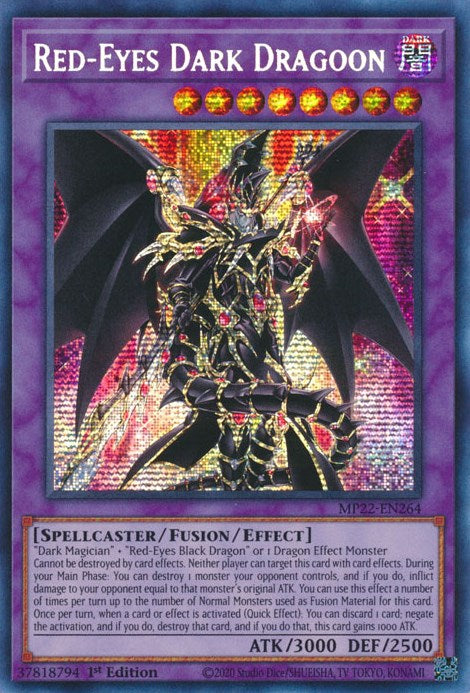 Red-Eyes Dark Dragoon [MP22-EN264] Prismatic Secret Rare | Gaming Infinity